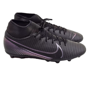 Nike Mercurial Soccer Cleats Youth Size 3.5Y Unisex High Ankles Black Swoosh
